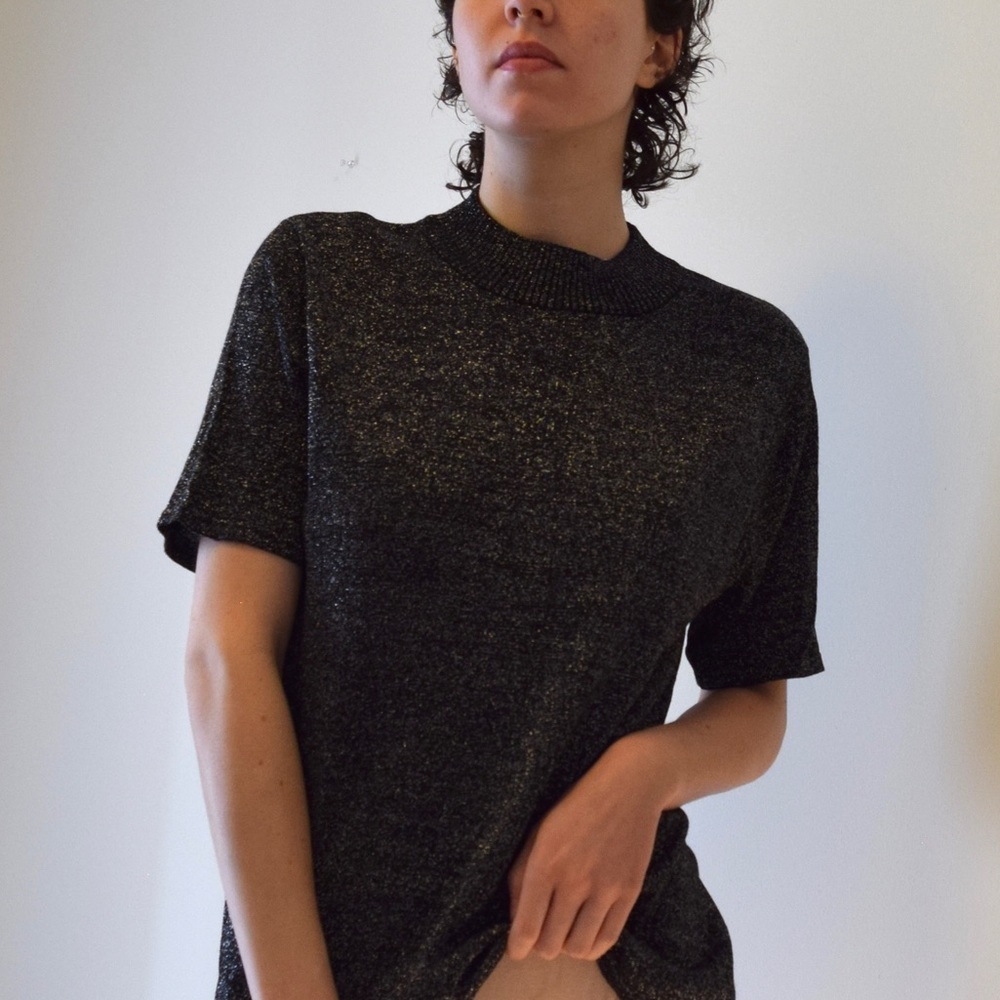 Vintage Silver Silk Sweater
